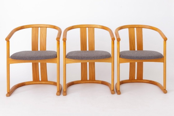 Image 1 of Set van 4 Casala eetkamerstoelen, beukenhout, Duitsland, jaren 70, mid-century modern, gerestaureerde stoelen.