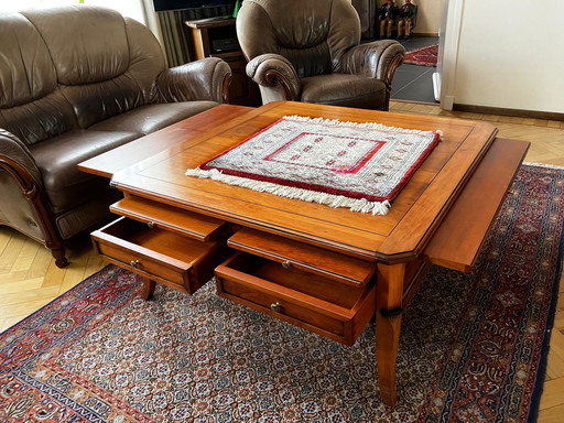 Coffee table and side table made of cherry wood