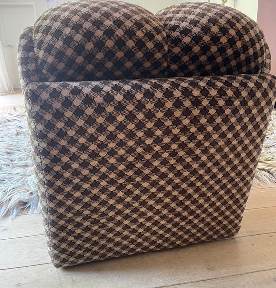 Image 1 of Italiaanse modulaire sofa /3 stuks  uit de jaren 70 met blokjesprint