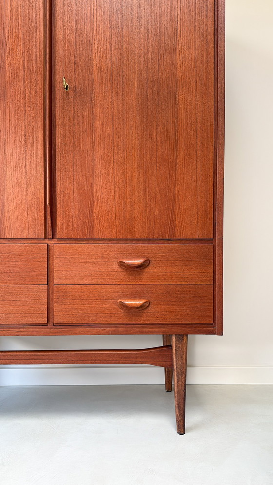 Image 1 of Vintage teak wooden high board