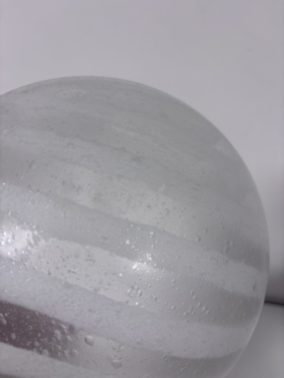 Plafonnier vintage en laiton Peill & Putzler « Zèbre » – Style années 70 – Glass (photo 2 of 10)