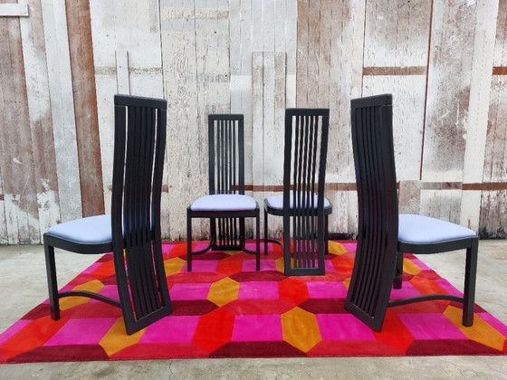 Image 1 of Sedie modello L4k 252 di Liberty, set di 4. Design