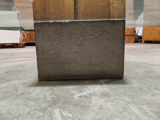 Image 1 of Sergio & Giorgio Saporiti 'Sapo' Coffee Table in Concrete and Glass