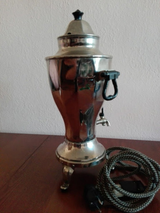 Image 1 of Samovar électrique russe vintage, théière en métal