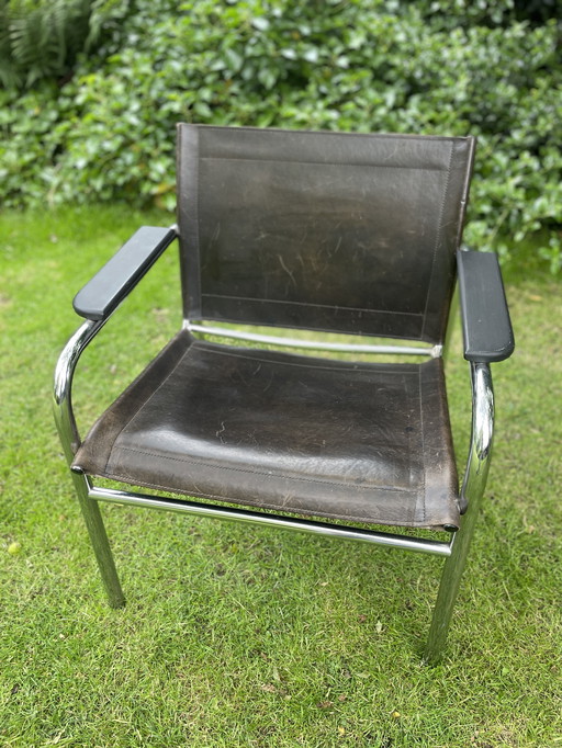 Leather armchair by Tord Björklund for Ikea