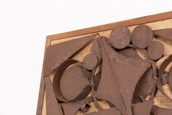 Image 1 of Deense brutalistische muursculptuur/reliëf van Henrik Horst, jaren 70.