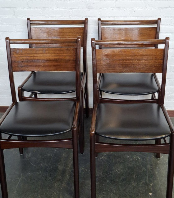4x Sedie da pranzo in palissandro anni '60 – Legno (photo 2 of 13)