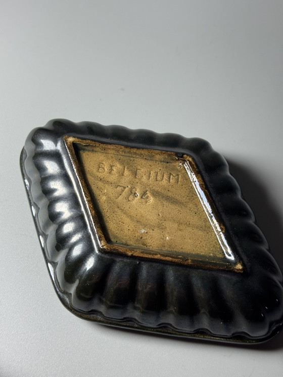 Image 1 of Thulin, 1930s - Lidded Box with “Airain” Glaze — Model 784