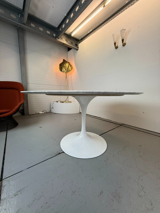 Image 1 of Table de salle à manger en marbre Eero Saarinen Knoll, années 1960
