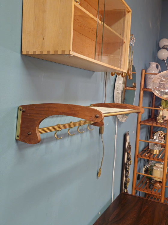 Vintage Teak & Messing Wandkapstok Kapstok – Kapstokken, Wood (photo 2 of 10)