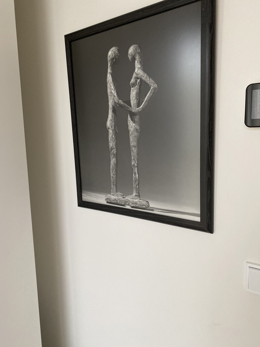 Foto  van Paul Huf  gemaakt van het werk van Theo Dobbelman kunstenaar