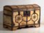 Antique iron-bound chest in pine wood – Central Europe, circa 1870 – Storage cabinet, Brass, Rustic (photo 9 of 40)