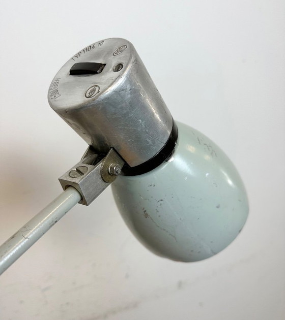 Image 1 of Lampe de table industrielle grise d'Elektrosvit, années 1970