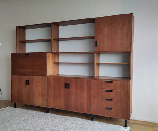 Pastoe Made To Measure Meuble Mural Cees Braakman – boekenkasten, Plastic, Wood, Vintage (photo 2 of 15)