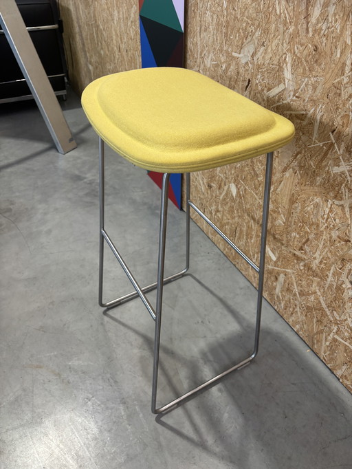 Cappellini stool high pad yellow
