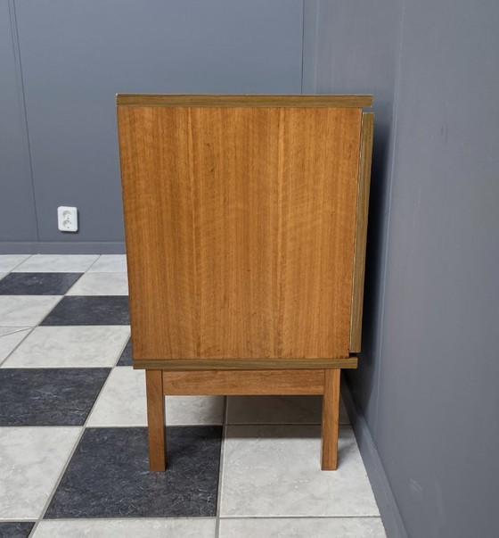 Image 1 of wood sideboard 3 drawers 1 door 1970s