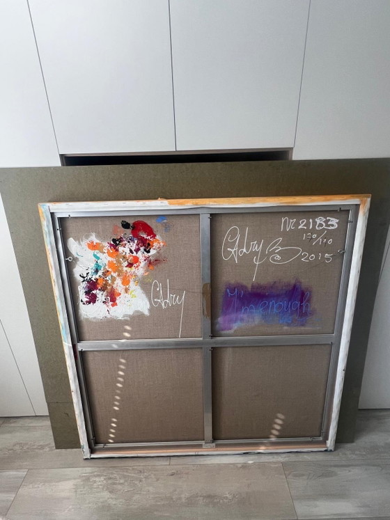 Dipinto 'I'm enough' di Adry, 140 x 140cm, acrilico su tela – Dipinti e disegni (photo 12 of 12)