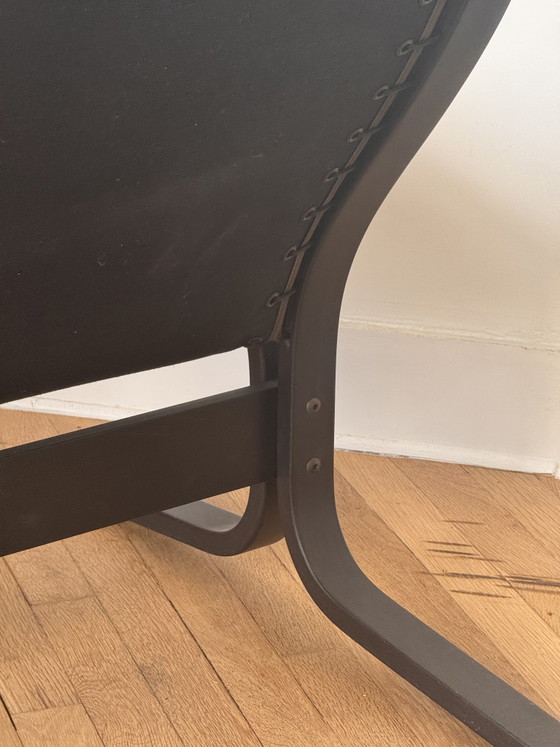 Sillón Siesta: Ingmar Relling para Westnofa, Noruega, 1965. – Sillones, Leather, Wood (photo 8 of 10)