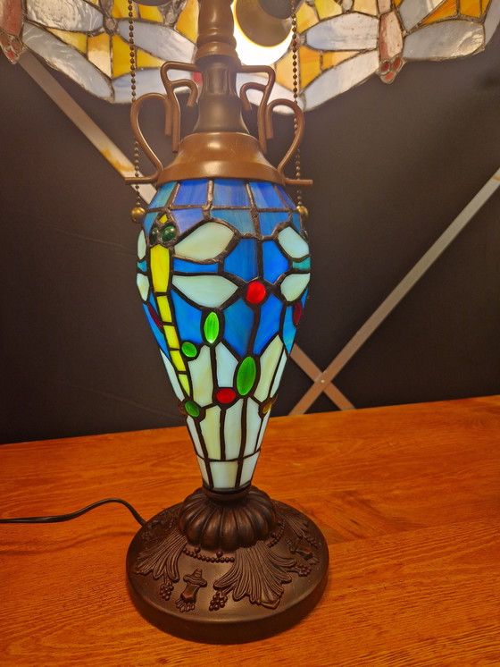 Image 1 of Magnifique lampe de table de style Tiffany 65x40