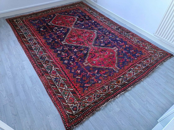 Image 1 of Tappeto persiano Qashqai fatto a mano