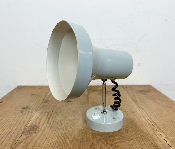 Image 1 of Vintage Grey Metal Wall Lamp by Josef Hurka for Napako, 1970s