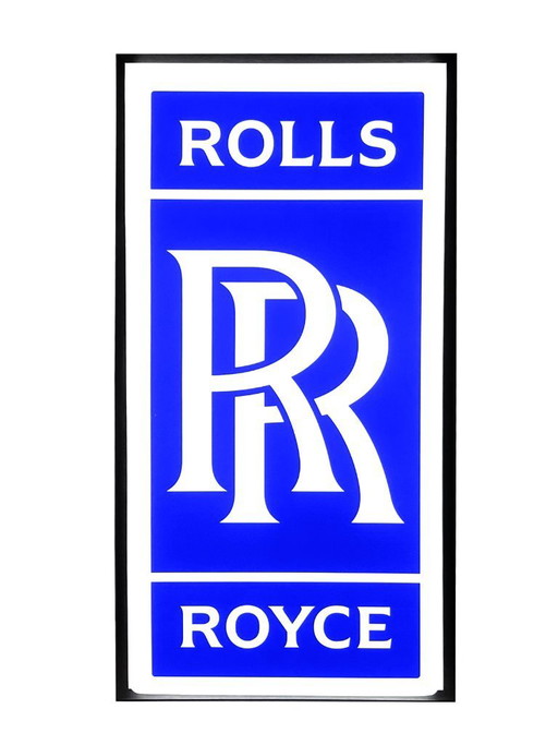 Coche Rolls Royce - Letrero publicitario LED - Azul