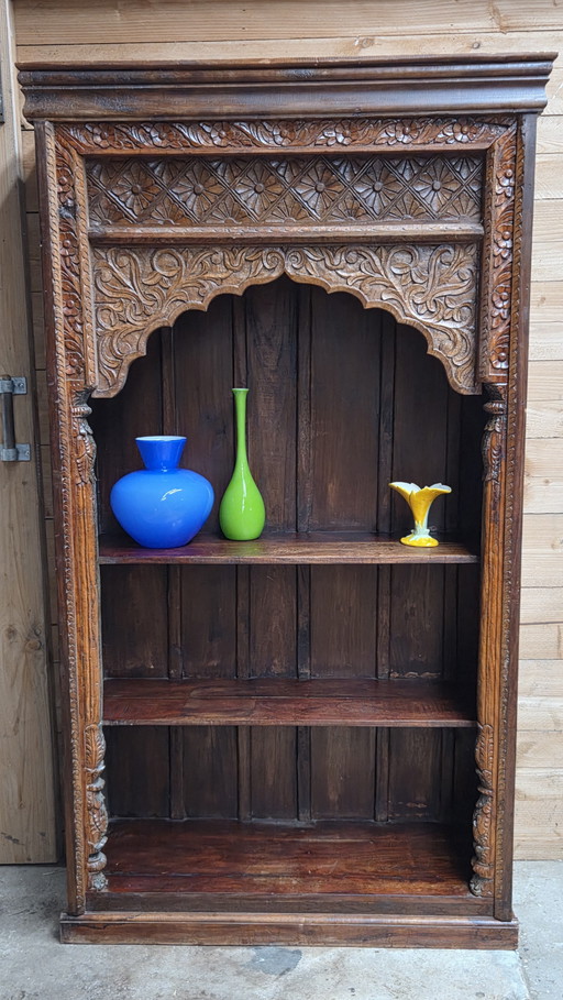 Armoire indienne ancienne en bois de manguier