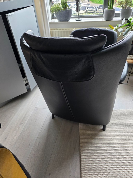 De Sede DS 23 Fauteuil – Zwart Leer – Prima Staat (Franz Josef Schulte)