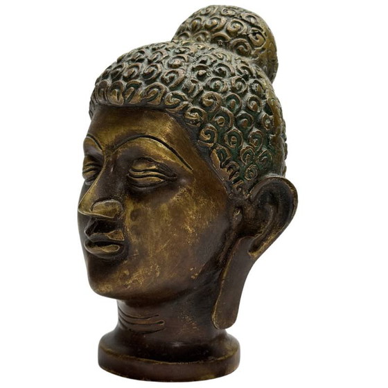 Antigua Cabeza de Buda de Bronce – India – Lote 468 – Esculturas, Bronze (photo 8 of 9)