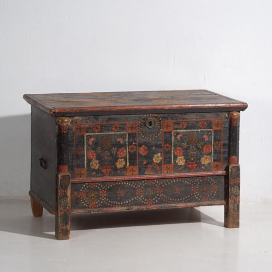 Antique painted chest (c.1870) #28 – Chest of drawers (photo 5 of 40)
