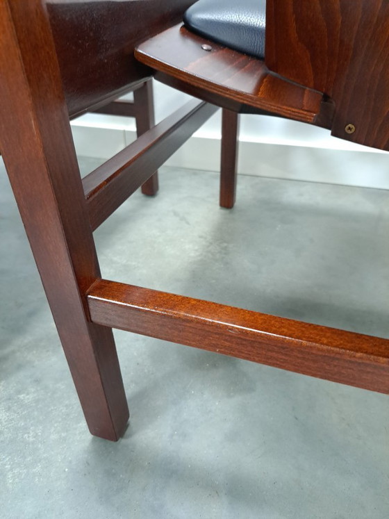 Image 1 of Ensemble de fauteuils en cuir noir Argos, Baumann France