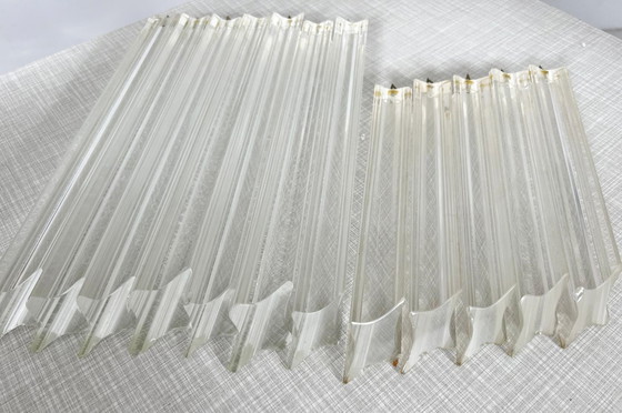 Image 1 of  Gran araña/lámpara de techo de Paolo Venini, cascada, cristal de Murano, Italia, años 70