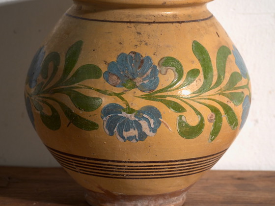 Brocca antica in ceramica smaltata, Europa Centrale, circa 1920, Stoviglie, Blu (foto 5 di 10)