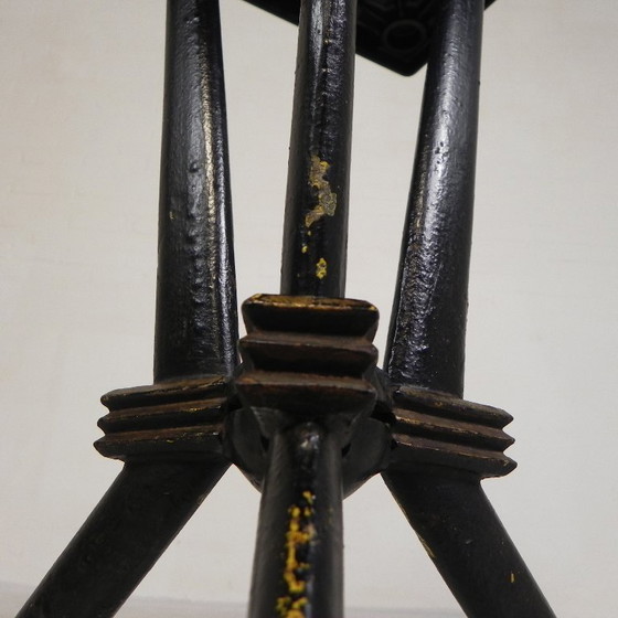 Image 1 of Bistro table with Bakelite top Berc Antoine Paris, 1950s