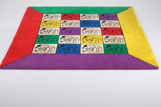 Image 1 of  Amazing rug by Jean-Charles de Castelbajac for Ko & Co - 1970s