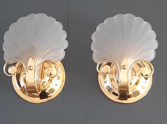 Image 1 of The Knudt wall lamps(2) Shell motif