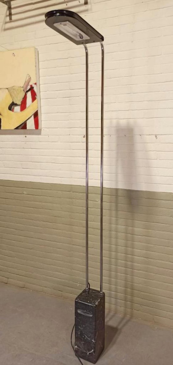 Image 1 of Lámpara de pie italiana posmoderna con base de mármol