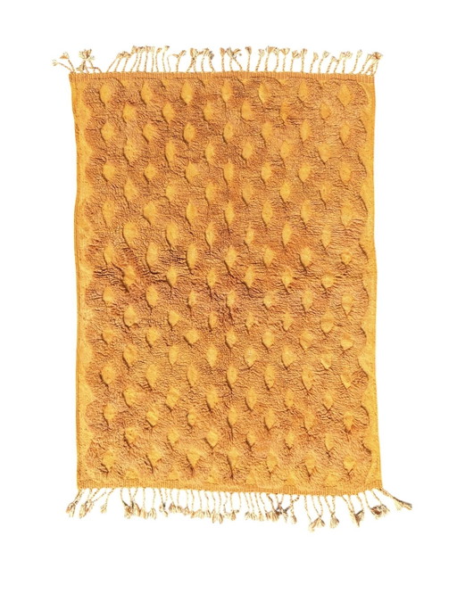 Marokkaans Oranje Mrirt Wollen Vloerkleed