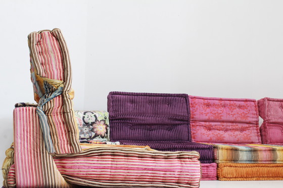 Image 1 of Roche Bobois Mah Jong Modular Sofa Missoni Stoff Hans Hopfer, Satz von 18