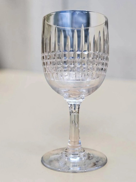 6 calici da vino tagliati - porto in cristallo Baccarat / Nancy – Bicchieri e caraffe, Vetro, Art Deco (photo 6 of 7)