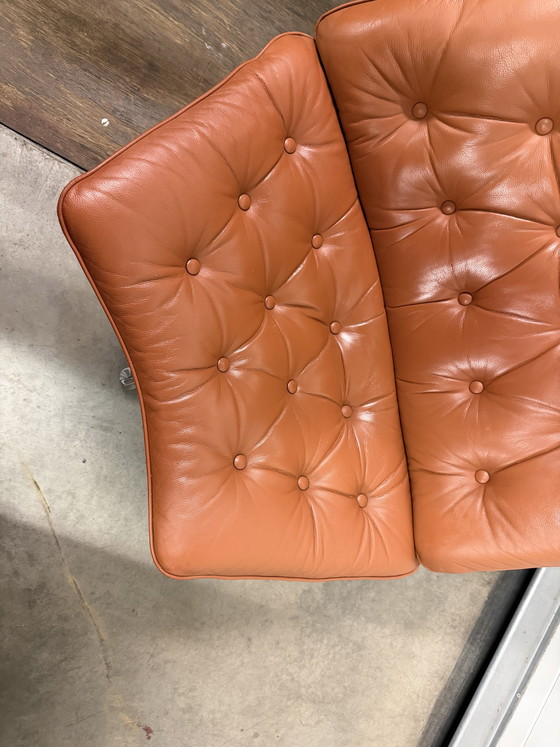 Image 1 of Artifort F588 G. Harcourt in Cognac leather, with 4-star base (rarer!)