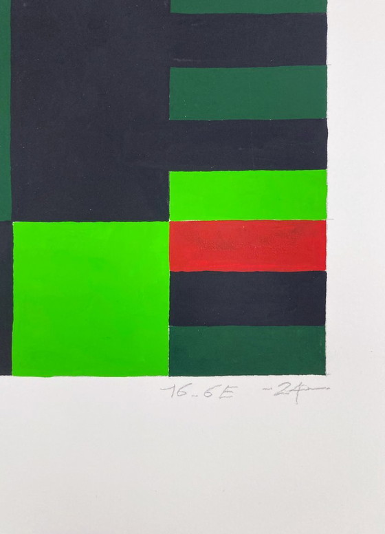 Geometric Composition 16-6 – Paintings & Drawings, Paper (photo 5 of 6)