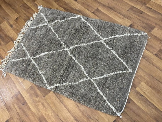 Image 1 of Tapis Beni Ouarain en laine authentique 200cmx150cm