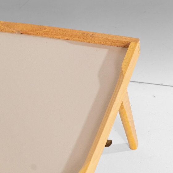 Image 1 of 1x Plateau de lit pliant en bois et formica, Mid-Century Modern - Support de livres, Italie 1970