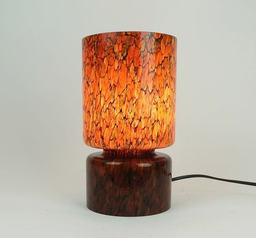 très rare lampe de table en verre peill & putzler du milieu du siècle dernier modèle ta53 1960s / 70s
