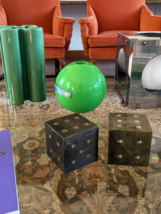 Image 1 of Space Age Green Ice Bucket, Guzzini Italy, ca. 1970s