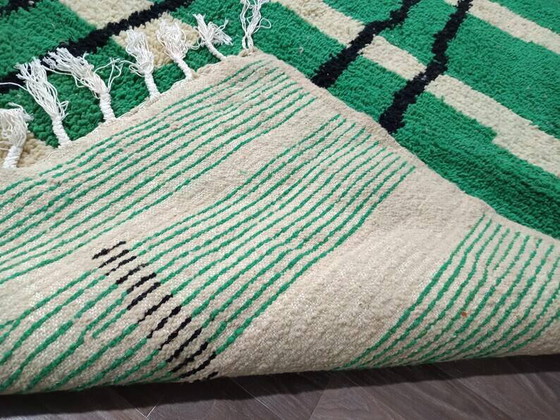 Boujaad vloerkleed, ecru met geometrische patronen, 250cm x 150cm – Vloerkleden en tapijten, Wool (photo 7 of 7)
