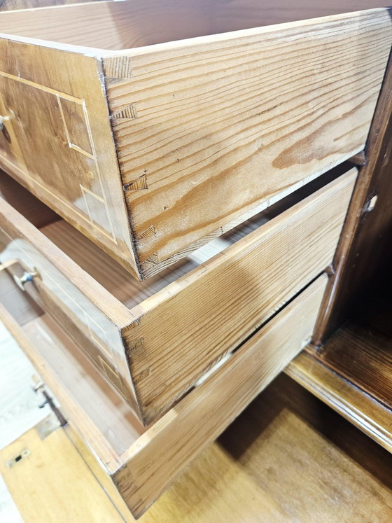 Mobile barocco in noce del XIX secolo con intarsi e gambe tornite – Credenze con vetrina, Wood, Barok (photo 24 of 29)