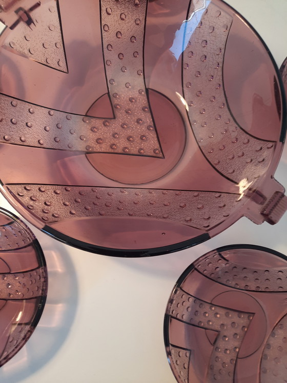 Image 1 of Art Deco fruit bowl with serving dishes