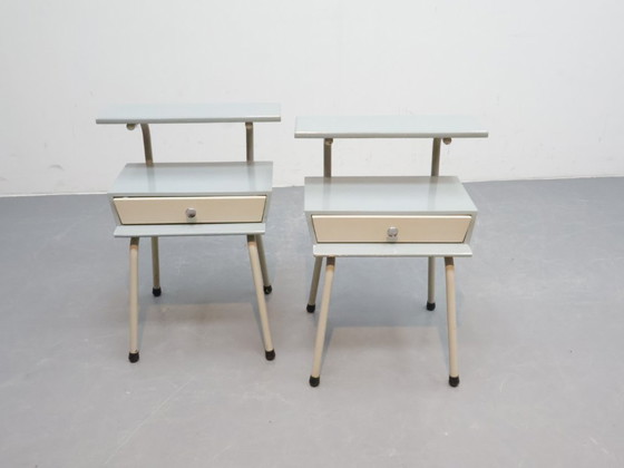 Image 1 of Ensemble de tables de chevet vintage | Wim Rietveld pour Auping
